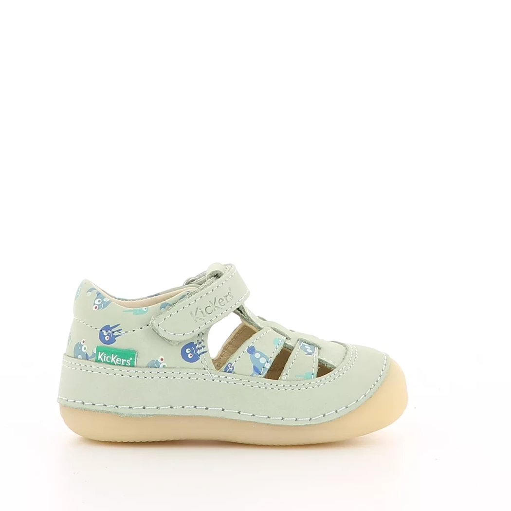 Image (2) de la chaussures Kickers - Bottines ouvertes Vert en Cuir nubuck