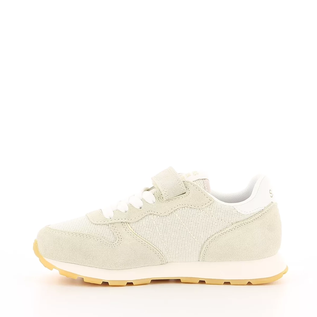 Image (4) de la chaussures Sun68 - Baskets Beige en Cuir nubuck