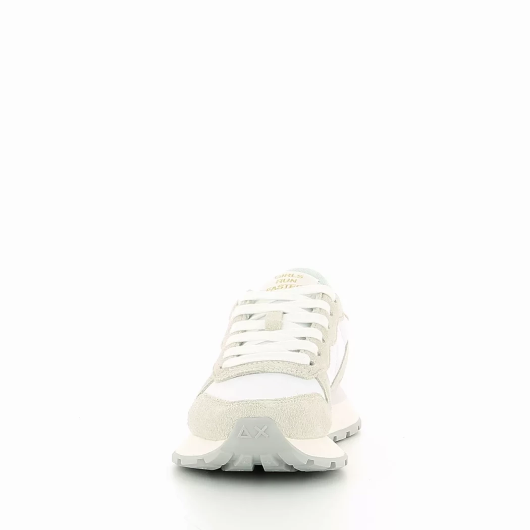 Image (5) de la chaussures Sun68 - Baskets Blanc en Cuir nubuck