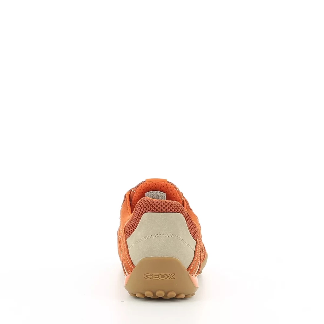 Image (3) de la chaussures Geox - Baskets Orange en Cuir nubuck