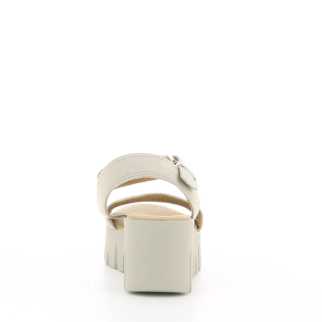 Image (3) de la chaussures Tamaris - Sandales et Nu-Pieds Beige en Cuir