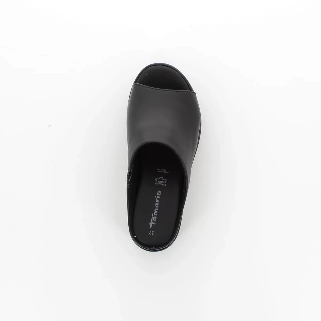 Image (6) de la chaussures Tamaris - Mules et Sabots Noir en Cuir