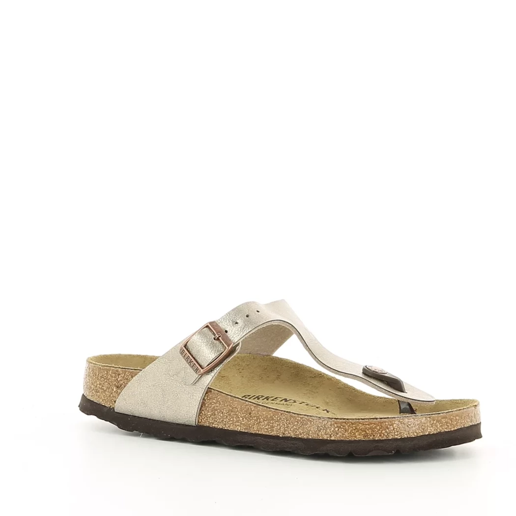 Image (1) de la chaussures Birkenstock - Mules et Sabots Taupe en Cuir synthétique