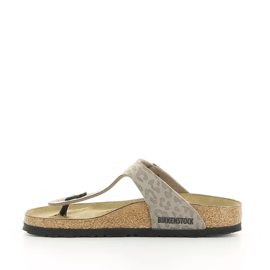 Image (4) de la chaussures Birkenstock - Mules et Sabots Taupe en Cuir synthétique