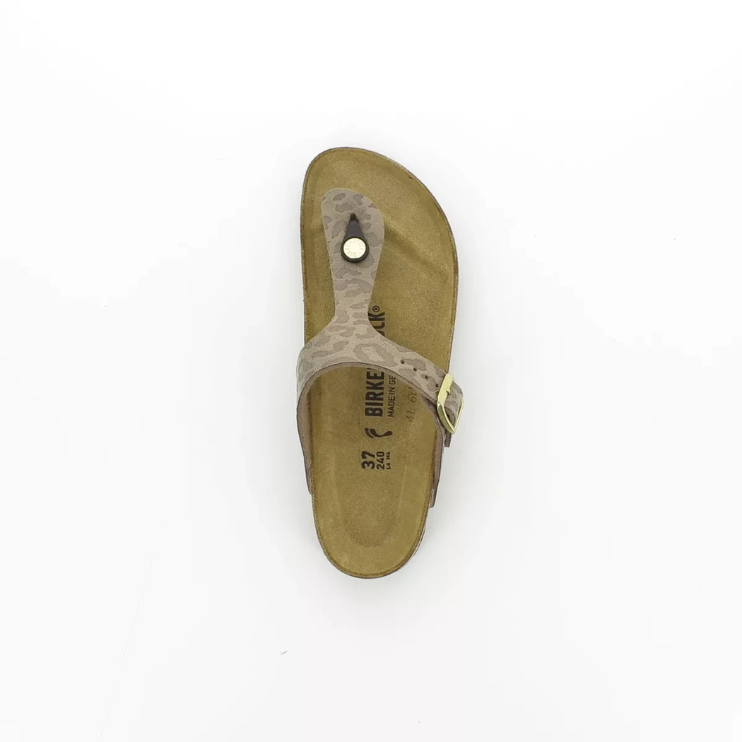 Image (6) de la chaussures Birkenstock - Mules et Sabots Taupe en Cuir synthétique