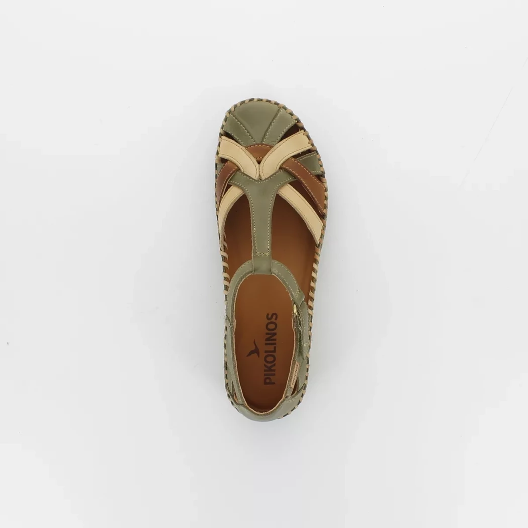Image (6) de la chaussures Pikolinos - Ballerines Vert en Cuir