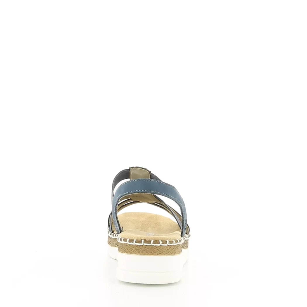 Image (3) de la chaussures Rieker - Sandales et Nu-Pieds Bleu en Cuir synthétique