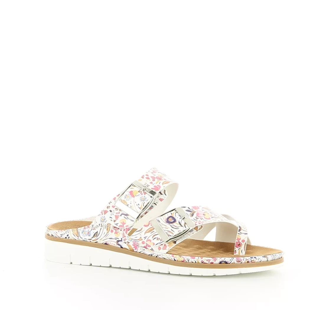 Image (1) de la chaussures Divina - Mules et Sabots Blanc en Cuir synthétique