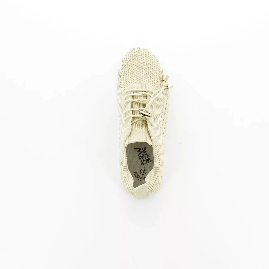 Image (6) de la chaussures New Run - Baskets Beige en Textile