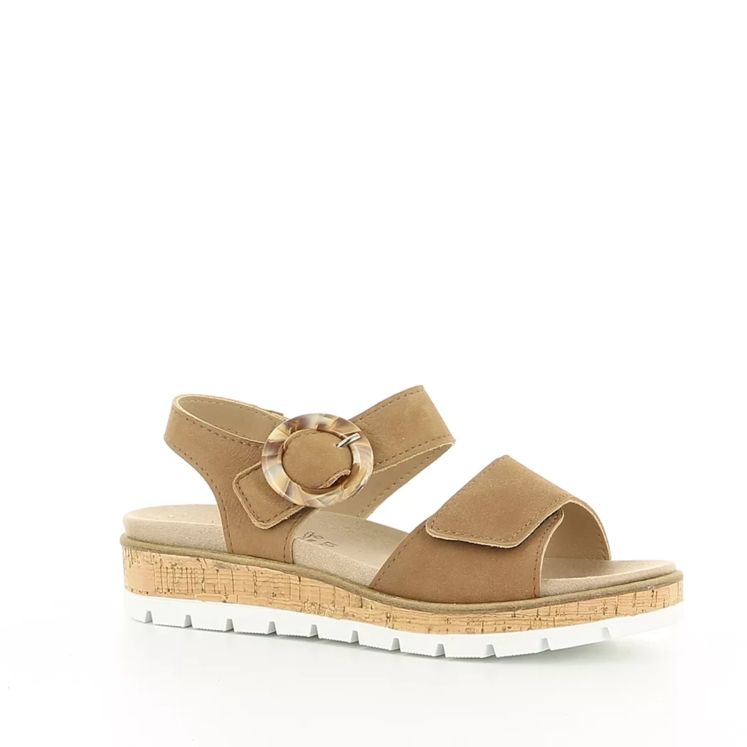 Image (1) de la chaussures Sens - Sandales et Nu-Pieds Cuir naturel / Cognac en Cuir nubuck
