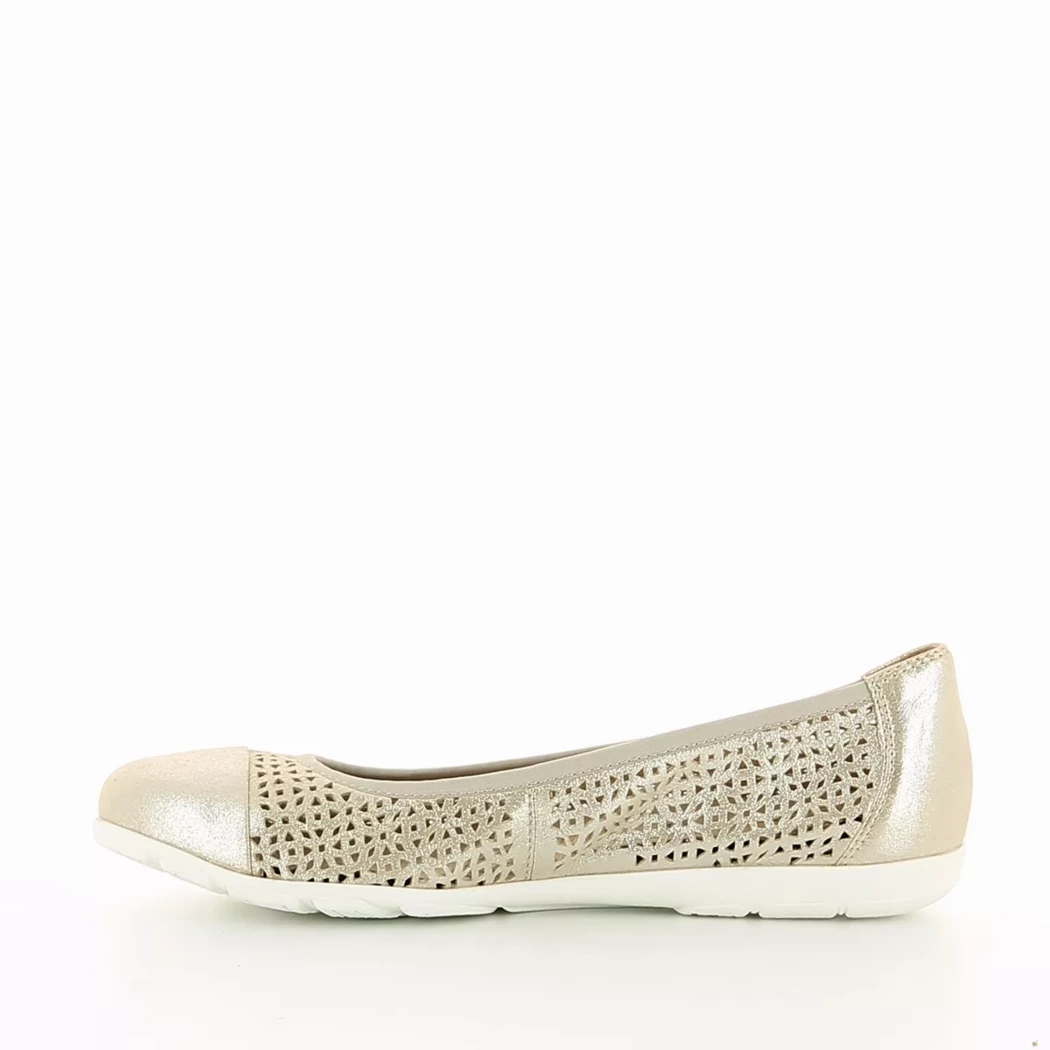 Image (4) de la chaussures Caprice - Ballerines Or / Bronze / Platine en Cuir nubuck