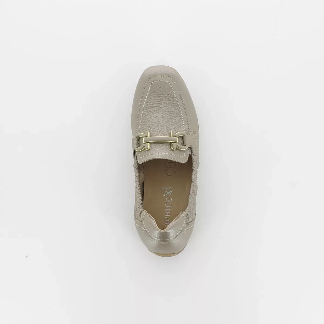 Image (6) de la chaussures Caprice - Mocassins Taupe en Cuir