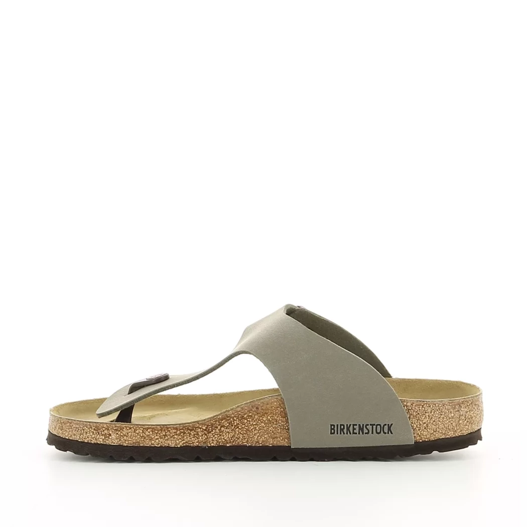 Image (4) de la chaussures Birkenstock - Mules et Sabots Taupe en Cuir synthétique