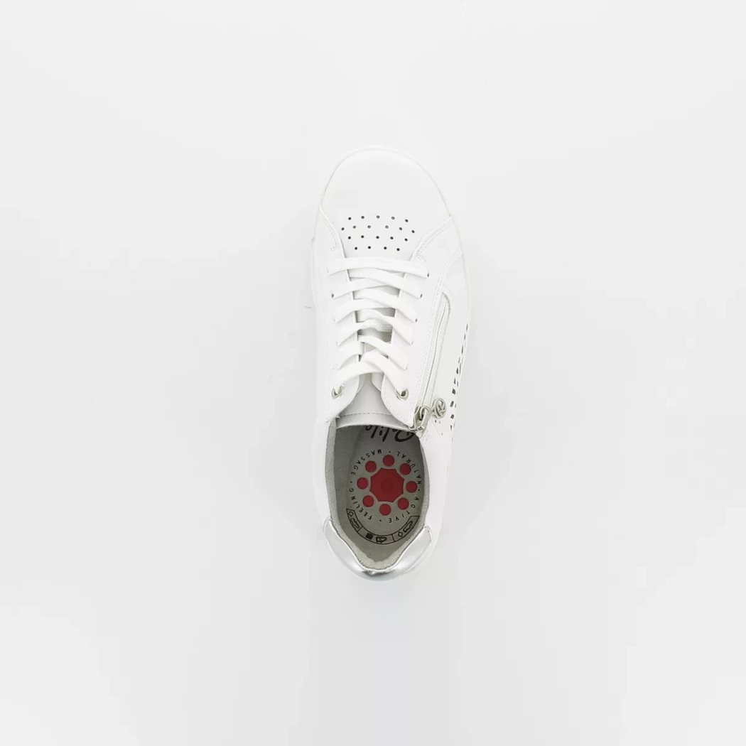 Image (6) de la chaussures Relife - Baskets Blanc en Cuir