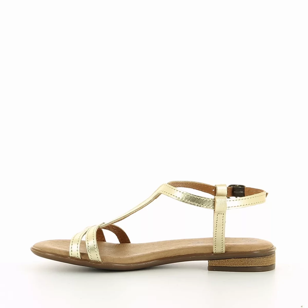 Image (4) de la chaussures Simplement B - Sandales et Nu-Pieds Or / Bronze / Platine en Cuir