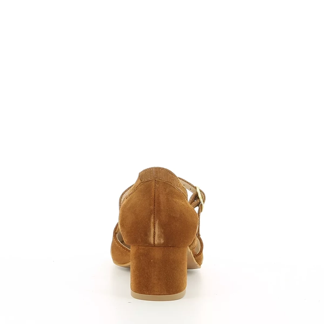 Image (3) de la chaussures Les Fees de Bengale - Escarpins Cuir naturel / Cognac en Cuir nubuck