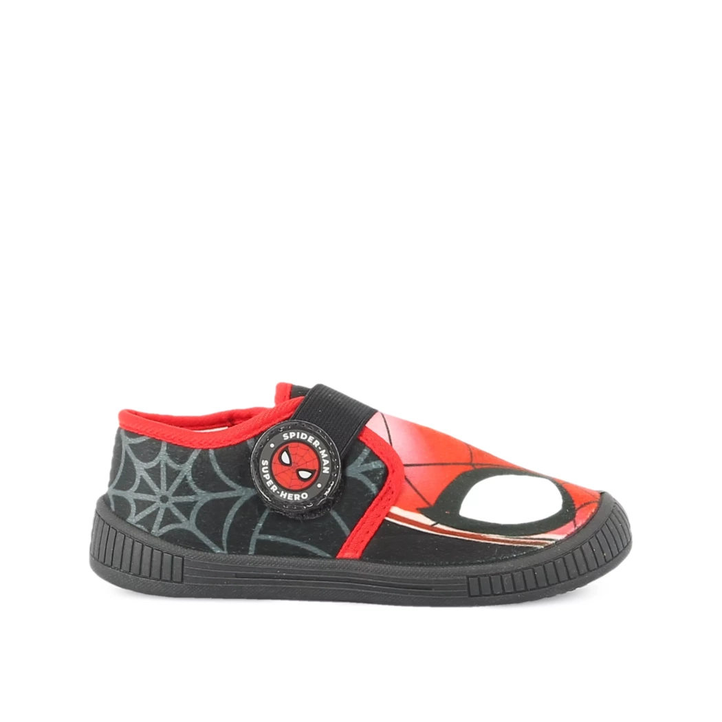Image (2) de la chaussures Spiderman - Pantoufles et Chaussons Rouge en Textile