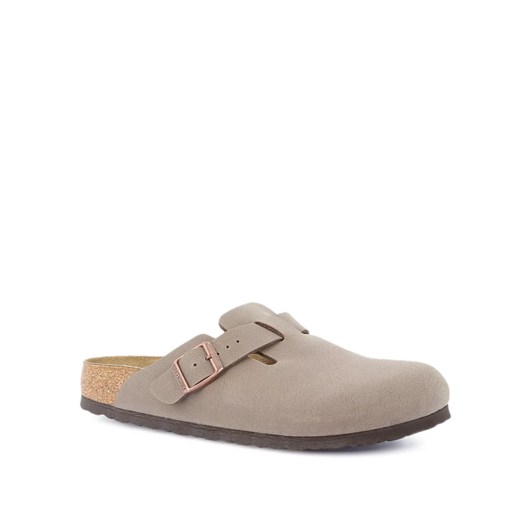 Image (1) de la chaussures Birkenstock - Mules et Sabots Marron en Cuir nubuck