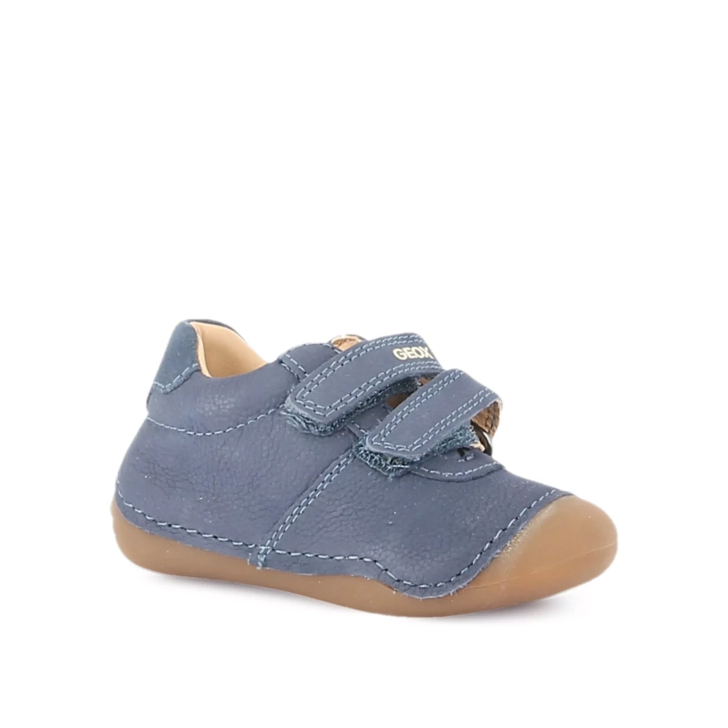 Image (1) de la chaussures Geox - Bottines Bleu en Cuir nubuck