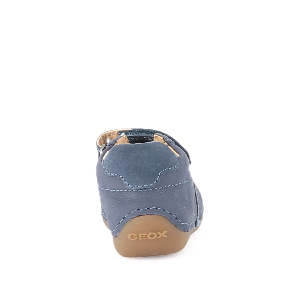 Image (3) de la chaussures Geox - Bottines Bleu en Cuir nubuck