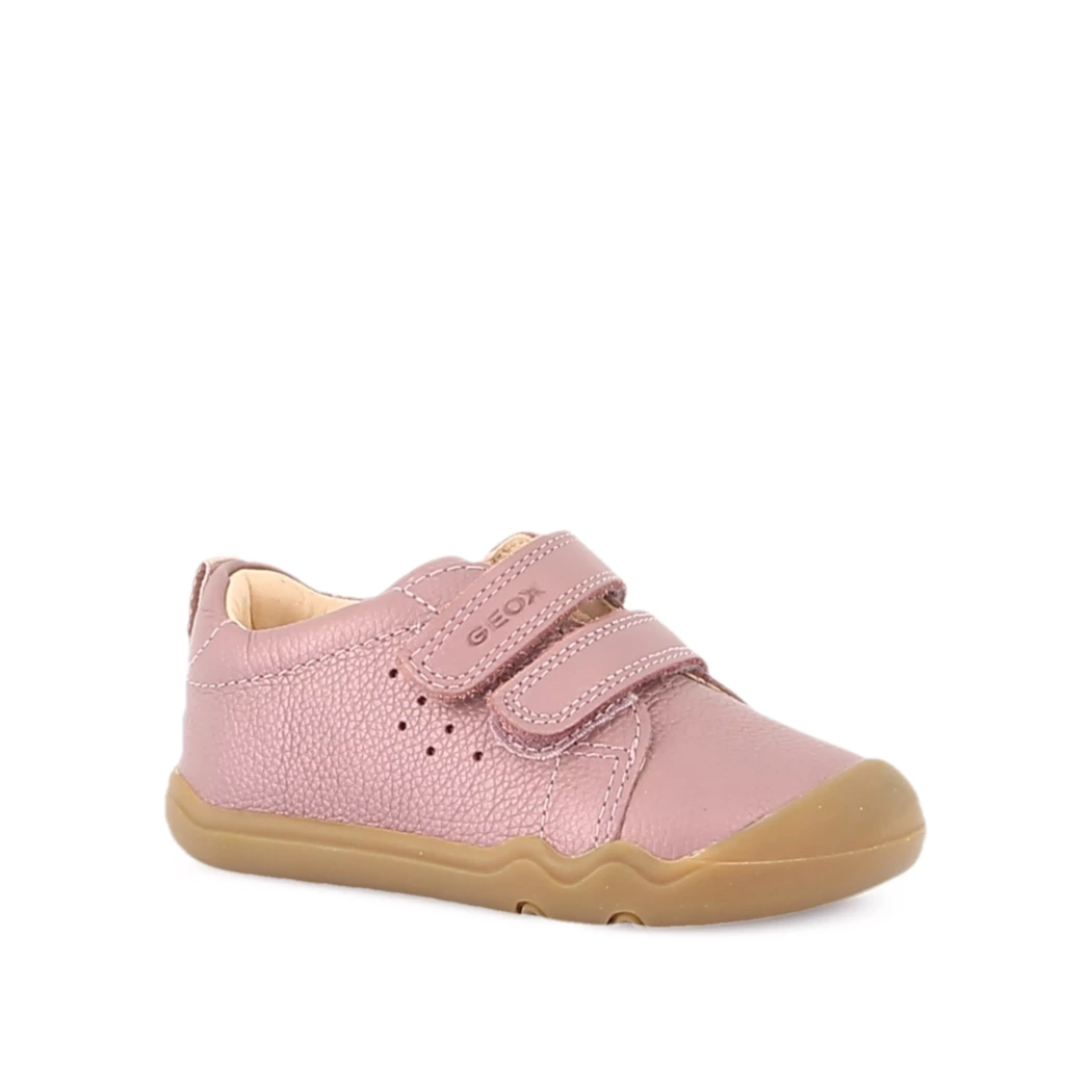 Image (1) de la chaussures Geox - Bottines Rose en Cuir