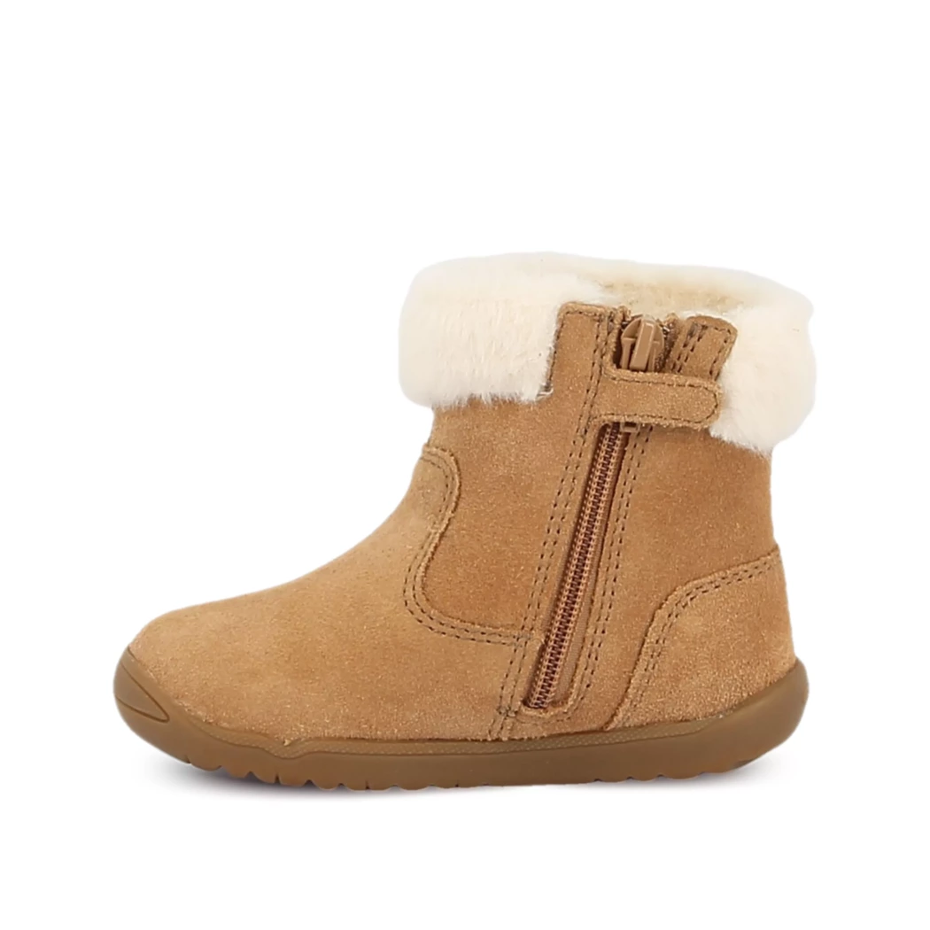 Image (4) de la chaussures Geox - Boots Cuir naturel / Cognac en Cuir nubuck