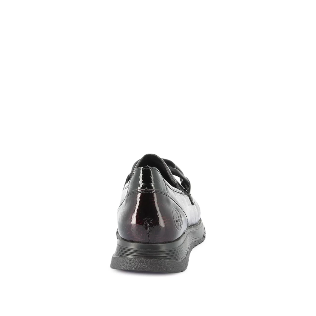 Image (3) de la chaussures Rieker - Mocassins Bordeaux en Cuir synthétique