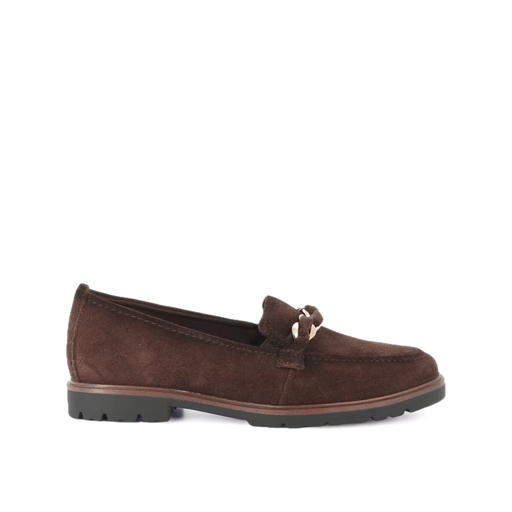 Image (2) de la chaussures Tamaris - Mocassins Marron en Cuir nubuck