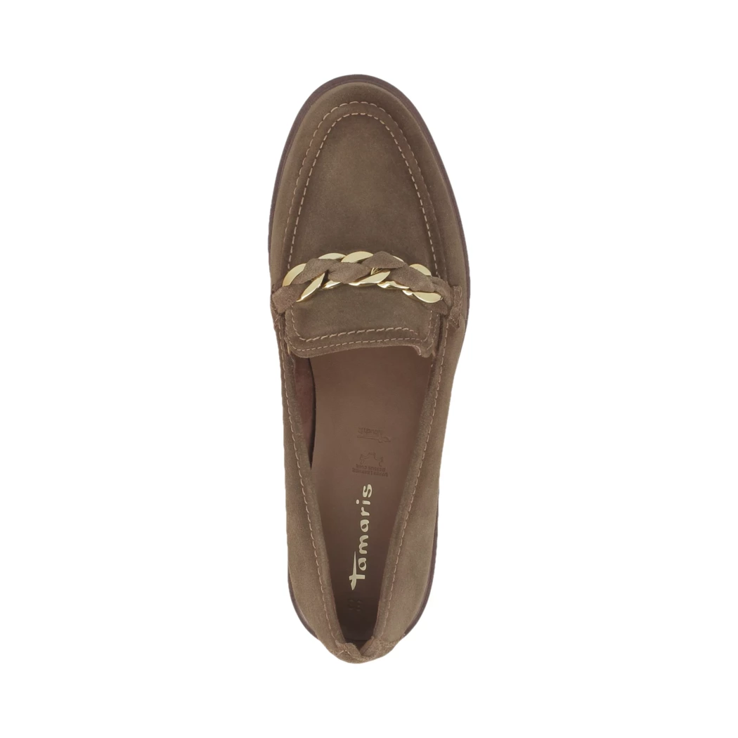 Image (6) de la chaussures Tamaris - Mocassins Cuir naturel / Cognac en Cuir nubuck