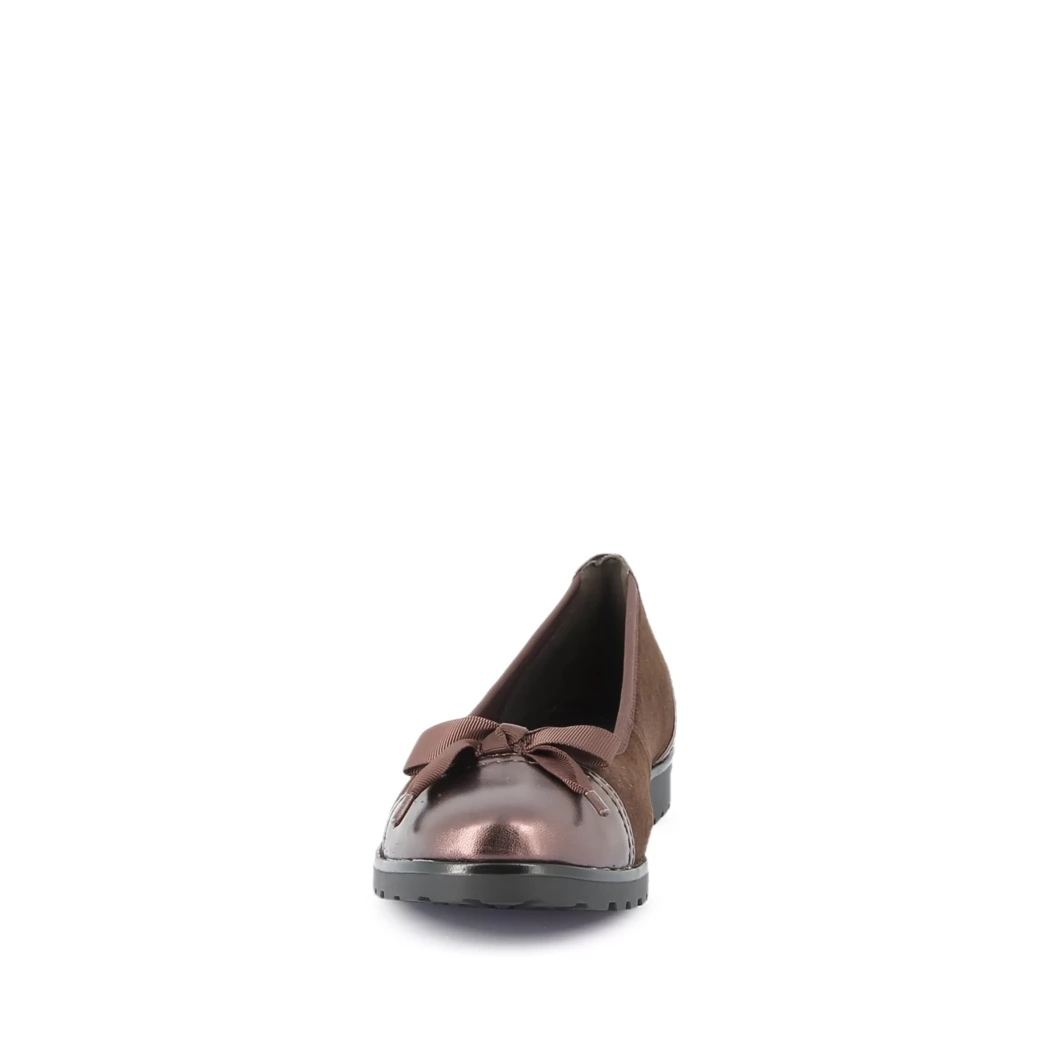 Image (5) de la chaussures Tamaris - Ballerines Marron en Cuir