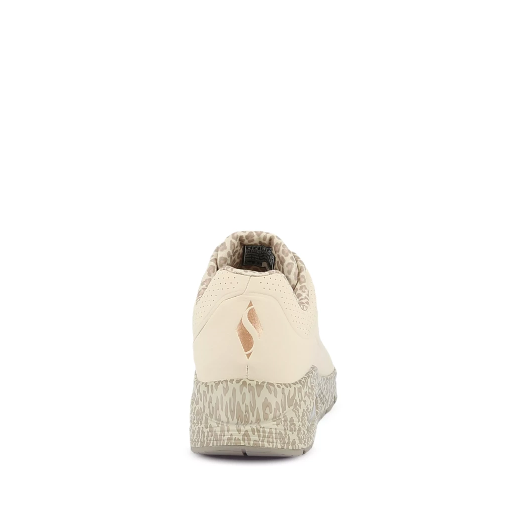 Image (3) de la chaussures Skechers - Baskets Beige en Cuir synthétique