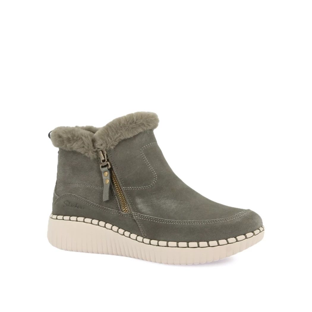 Image (1) de la chaussures Skechers - Boots Vert en Cuir nubuck