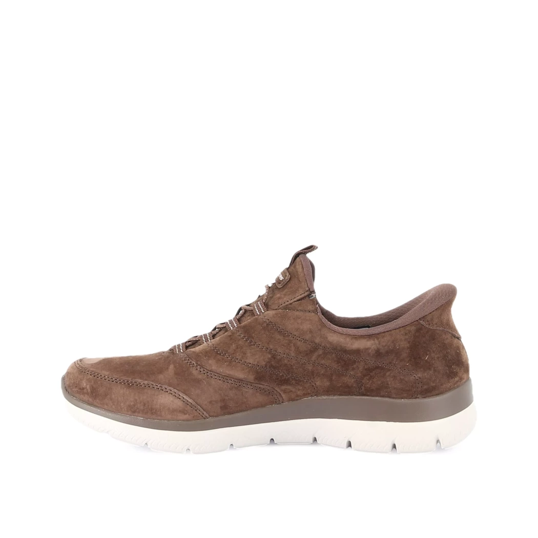 Image (4) de la chaussures Skechers - Baskets Marron en Cuir synthétique