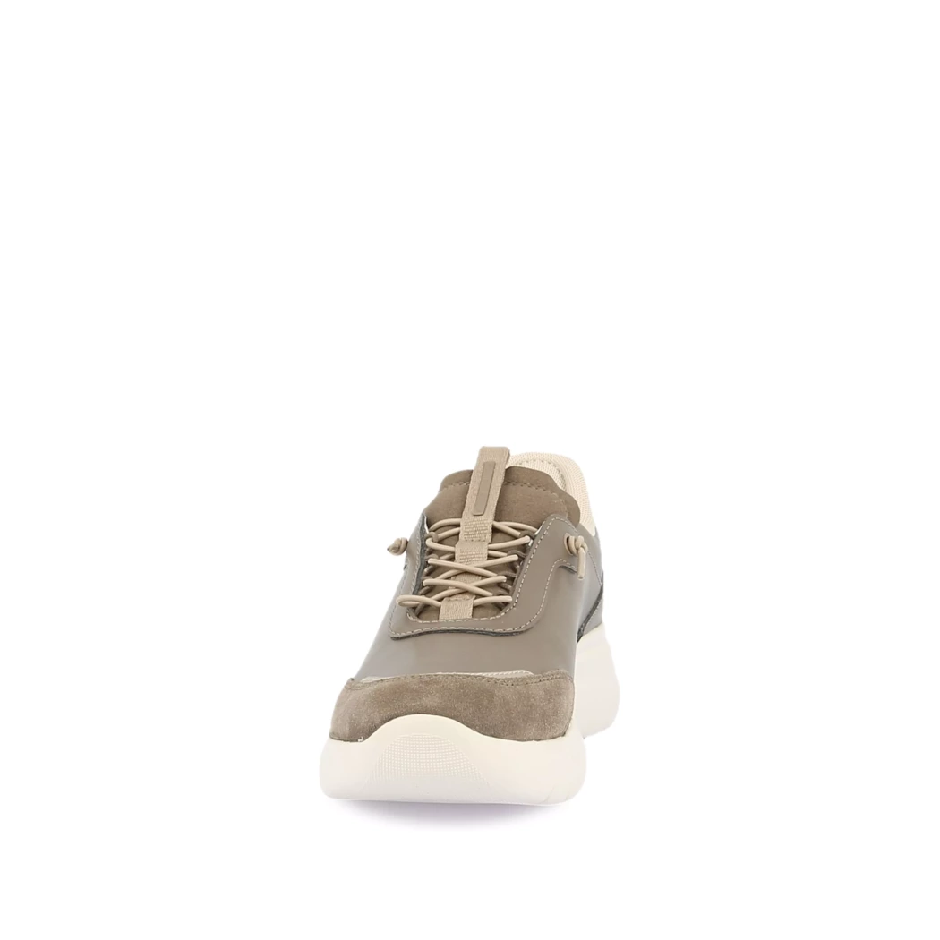 Image (5) de la chaussures Geox - Baskets Taupe en Cuir