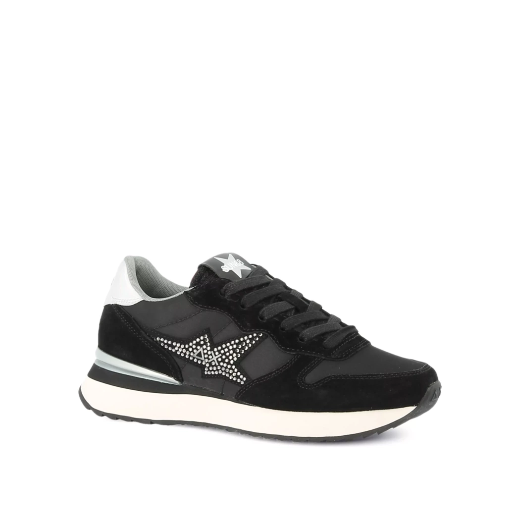 Image (1) de la chaussures Sun68 - Baskets Noir en Cuir nubuck