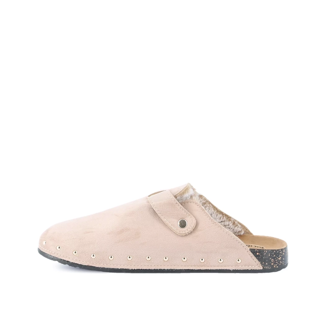 Image (4) de la chaussures Isotoner - Mules et Sabots Taupe en Cuir nubuck