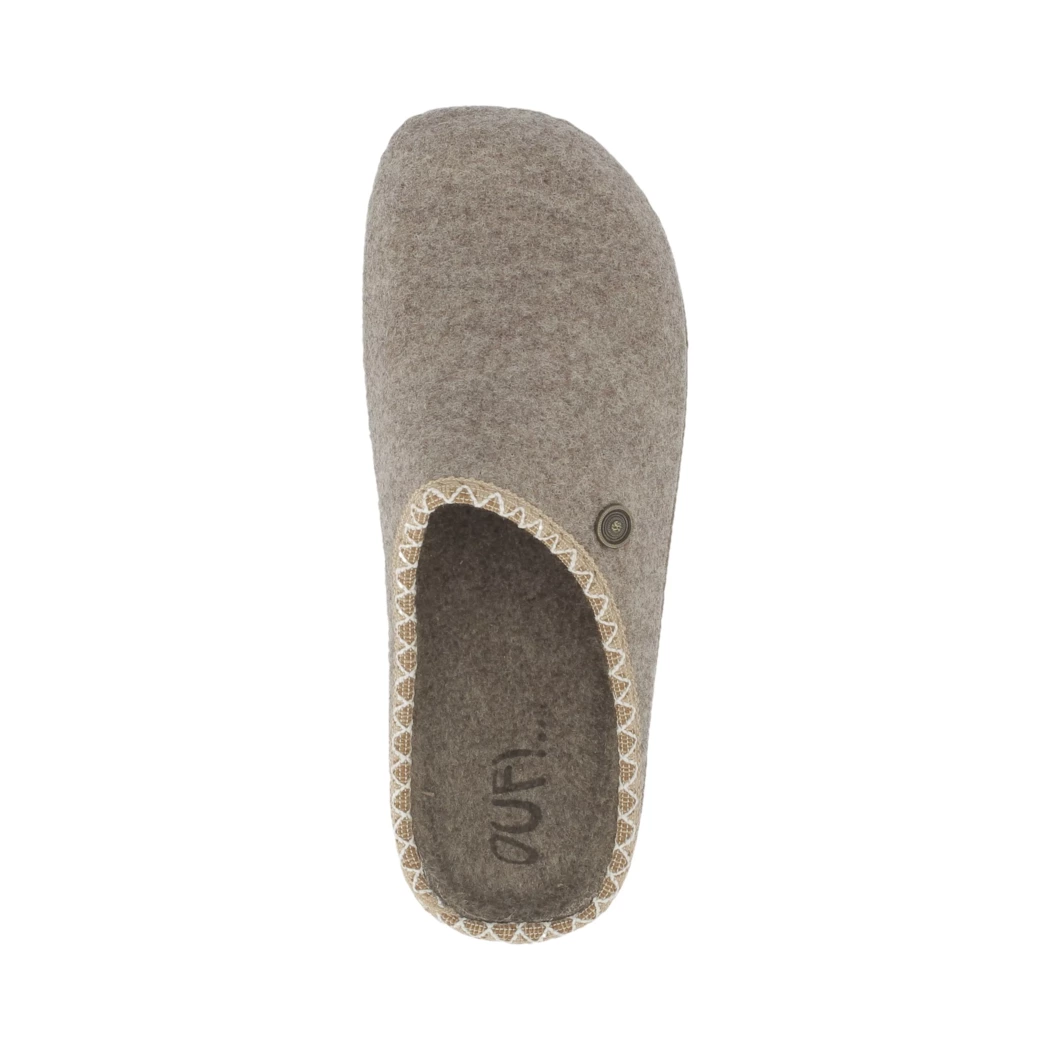 Image (6) de la chaussures OUF!... - Pantoufles et Chaussons Taupe en Textile