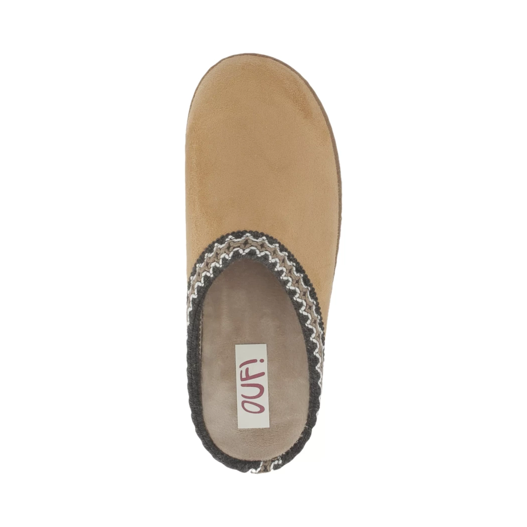 Image (6) de la chaussures OUF!... - Pantoufles et Chaussons Cuir naturel / Cognac en Textile