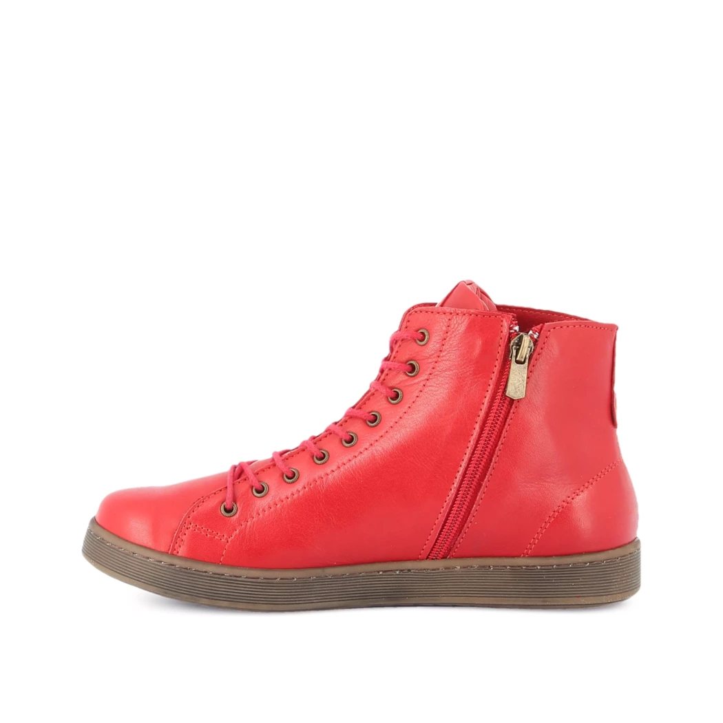 Image (4) de la chaussures Andrea Conti - Bottines Rouge en Cuir