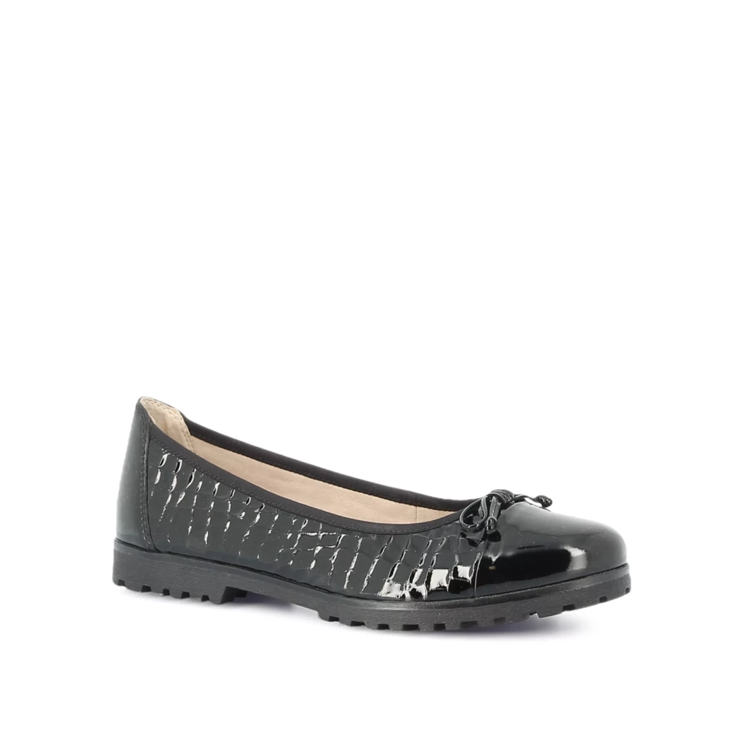 Image (1) de la chaussures Caprice - Ballerines Noir en Cuir vernis