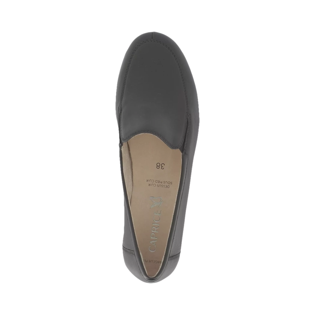 Image (6) de la chaussures Caprice - Mocassins Noir en Cuir