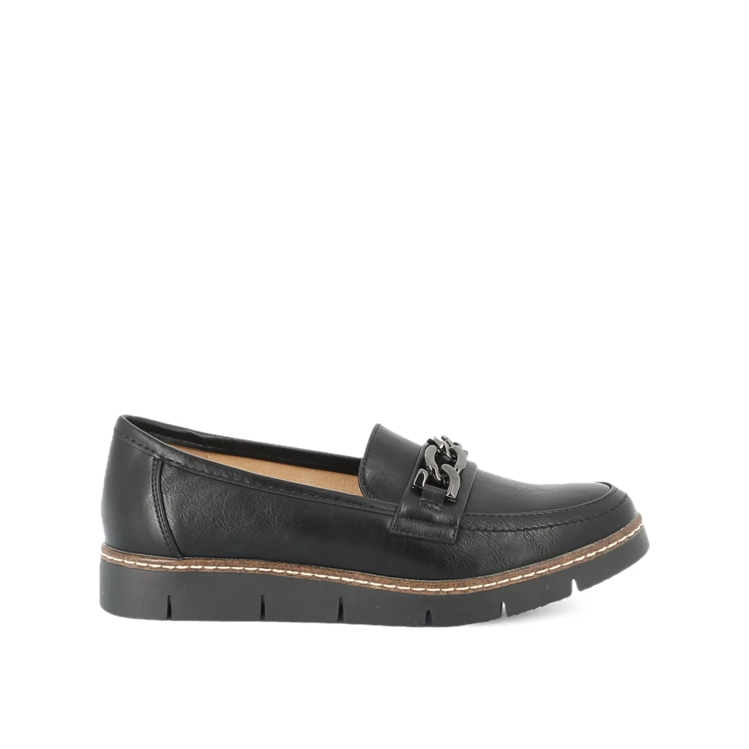Image (2) de la chaussures Smart Standard - Mocassins Noir en Cuir synthétique