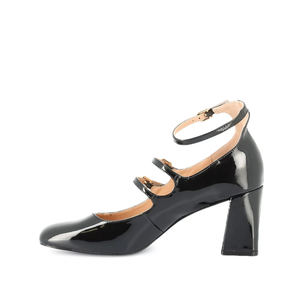 Image (4) de la chaussures Pretty Stories - Escarpins Noir en Cuir synthétique