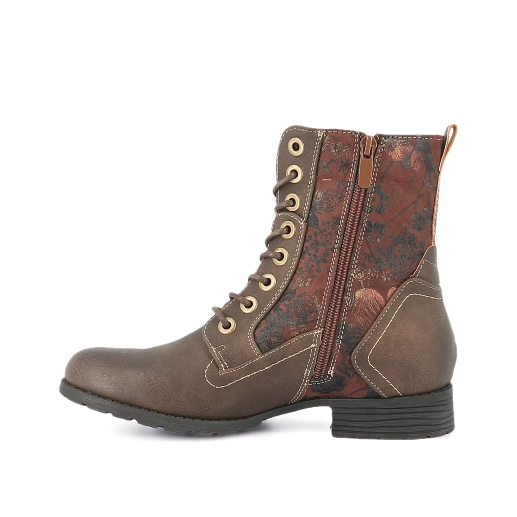 Image (4) de la chaussures Divina - Bottines Marron en Cuir synthétique