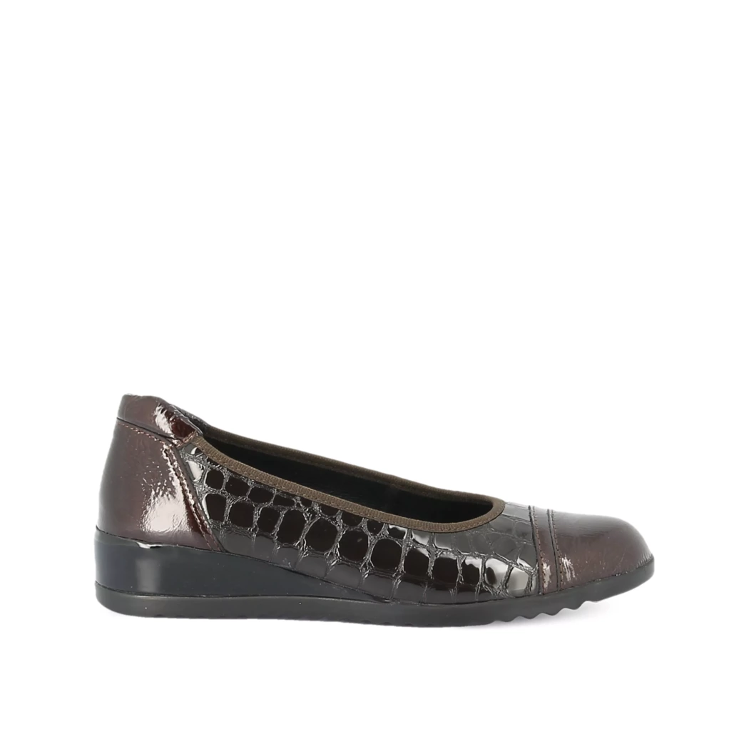 Image (2) de la chaussures Sens - Escarpins Marron en Cuir vernis
