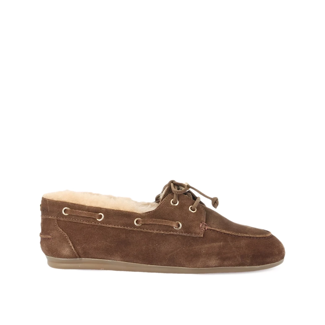 Image (2) de la chaussures Poelman - Chaussures à lacets Marron en Cuir nubuck