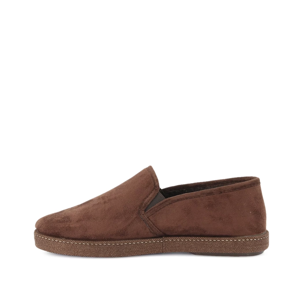 Image (4) de la chaussures Alter Native - Pantoufles et Chaussons Marron en Textile