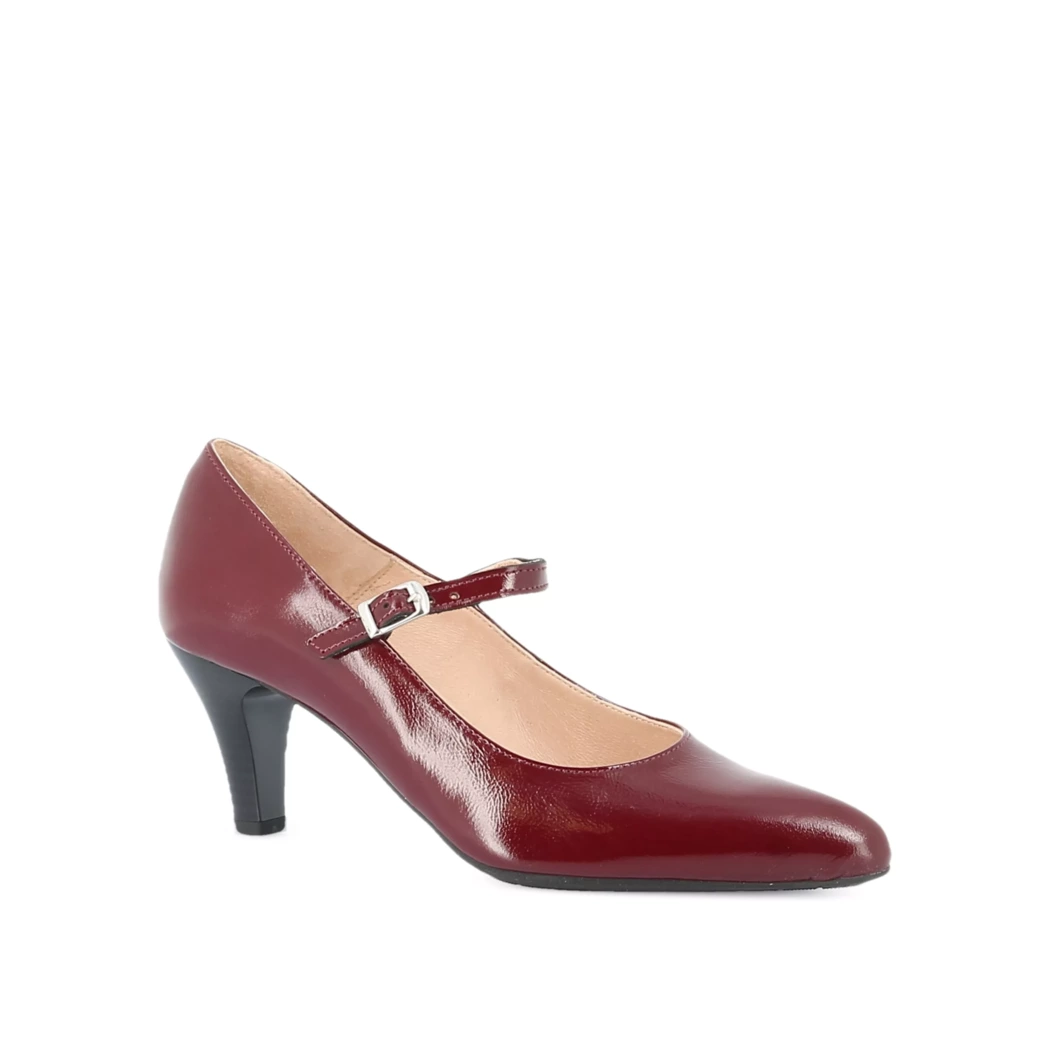 Image (1) de la chaussures Les Fees de Bengale - Escarpins Bordeaux en Cuir nubuck