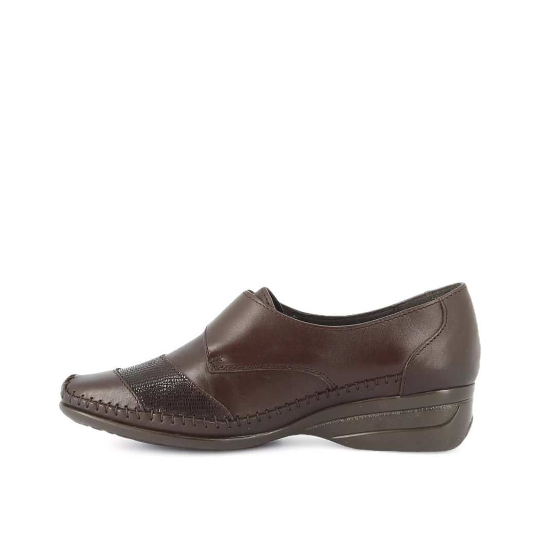 Image (4) de la chaussures Kiarflex - Chaussures à velcro Marron en Cuir