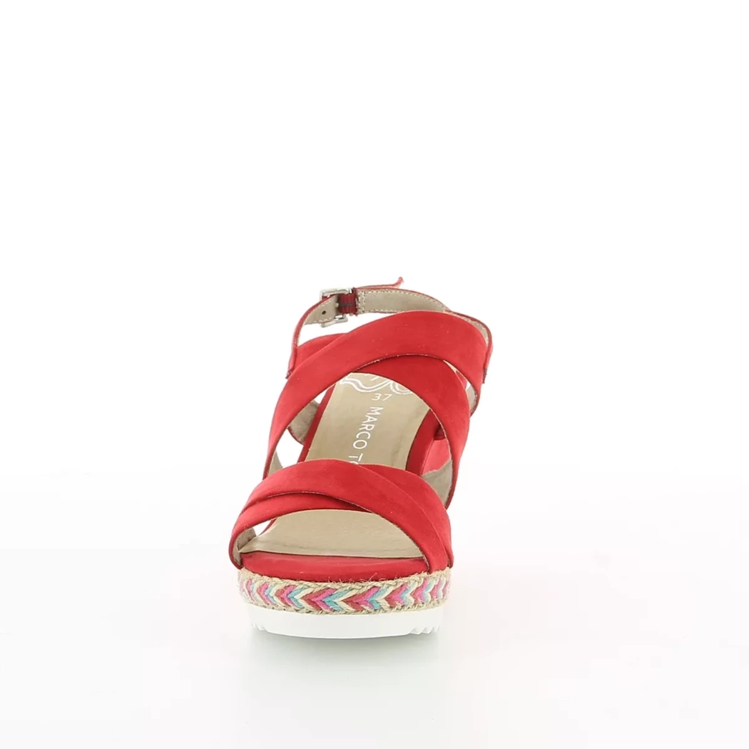 Image (5) de la chaussures Marco Tozzi - Sandales et Nu-Pieds Rouge en Cuir nubuck